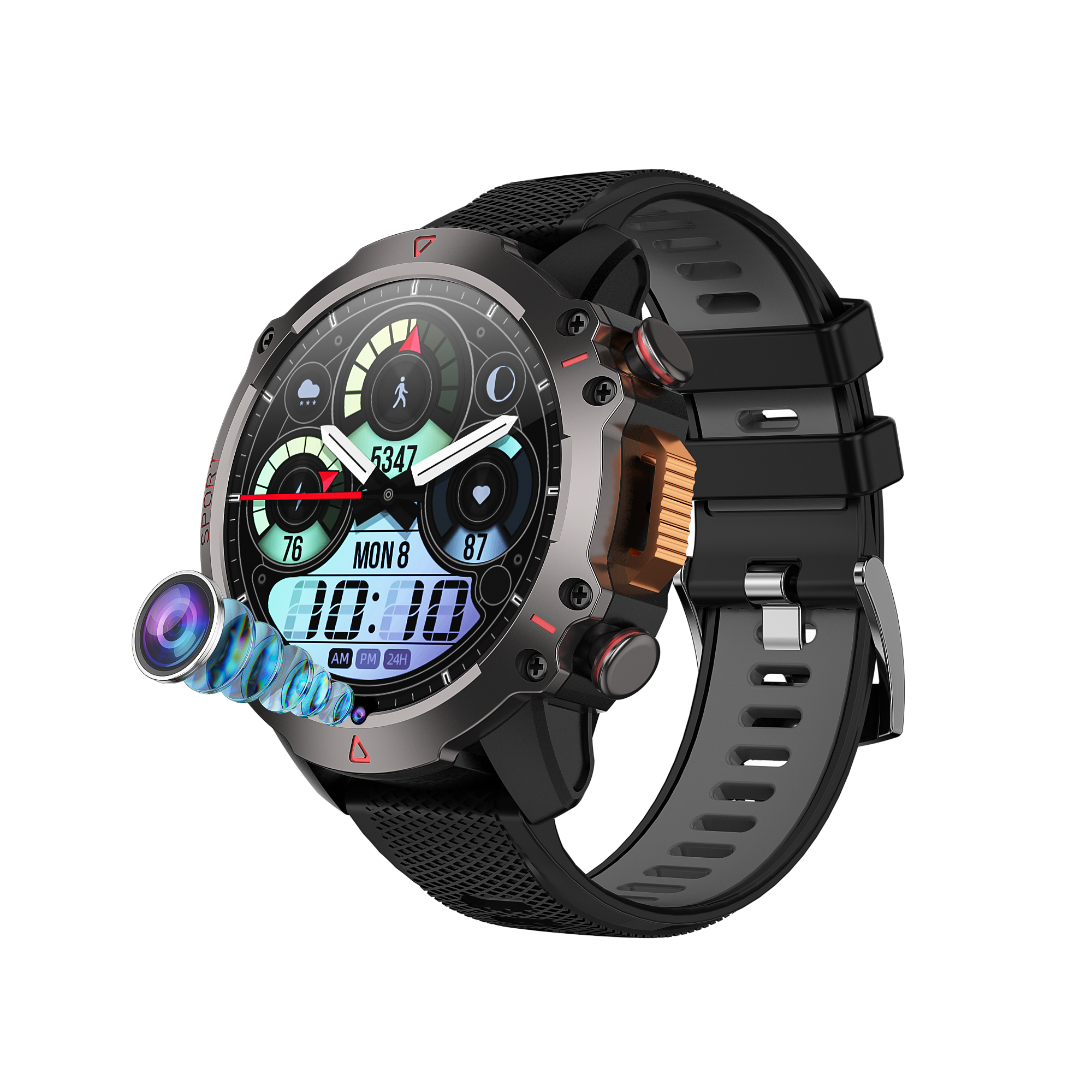 GPS Smart Watch B5S For Running Hiking , Gps Tracker Smart Watch For Kids