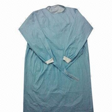 Polypropylene Disposable Coveralls , Waterproof Surgical Gowns Prevent Cross Infection