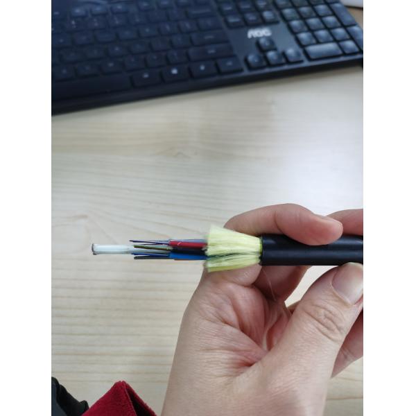 Полностью диэлектрический самоподдерживающийся кабель АДСС 6 оптического волокна пяди 100м 12 24 48 ядер на открытом воздухе