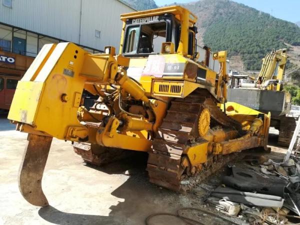 D8R Second Hand Caterpillar Bulldozer , Used Cat Bulldozer with Blade / ripper