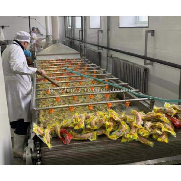 Water Bath Vacuum Plastic Packing Bag Pasteurizer  Machine/Canned Food Tunnel Pasteurization Machine