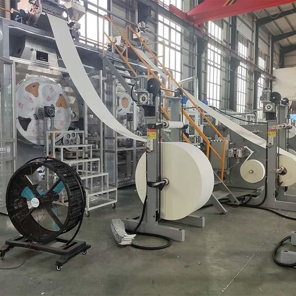 High Speed Full Servo Adult Diaper Production Line Manufacturing Export to Europe
