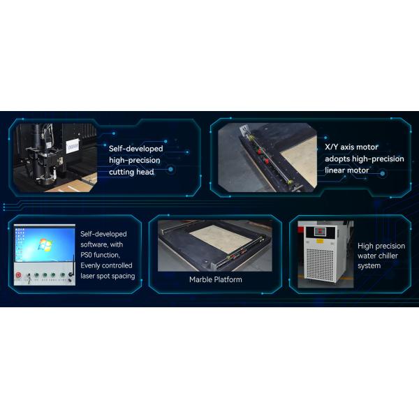 Coupeuse de verre laser sans alcalinité revêtue pour arrière-plan d'affichage LCD / LED / OLED