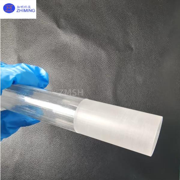 Sapphire Tubes Customized Tubular Components 99.999% Al₂O₃ 80%-90% Transmittance For Endoscopic Catheter