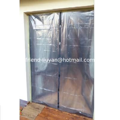 Porta de PVC transparente à prova de poeira Porta de folha de alumínio aquecida Porta de membrana