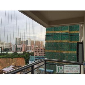 Clip Crossing 20mm Balcony Invisible Grille Featuring Aluminum Track Frame