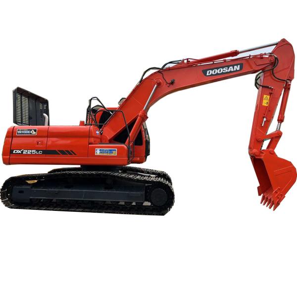 Excavadora original de 22 toneladas de segunda mão Doosan 225 Excavator DX225LC