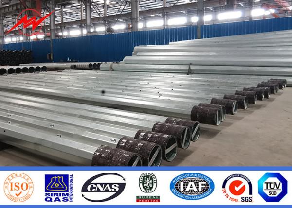TIPO metal galvanizado E Polo de 75FT 80FT NGCP, linha de transmissão longa vida de Polos