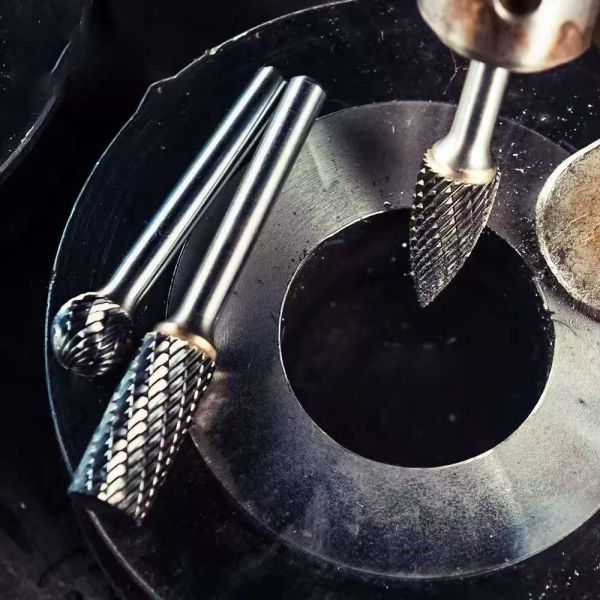 5-Piece Multi-Shape Carbide Burr Set with 12.7mm Cut Diameter and 6mm Shank for Metalworking