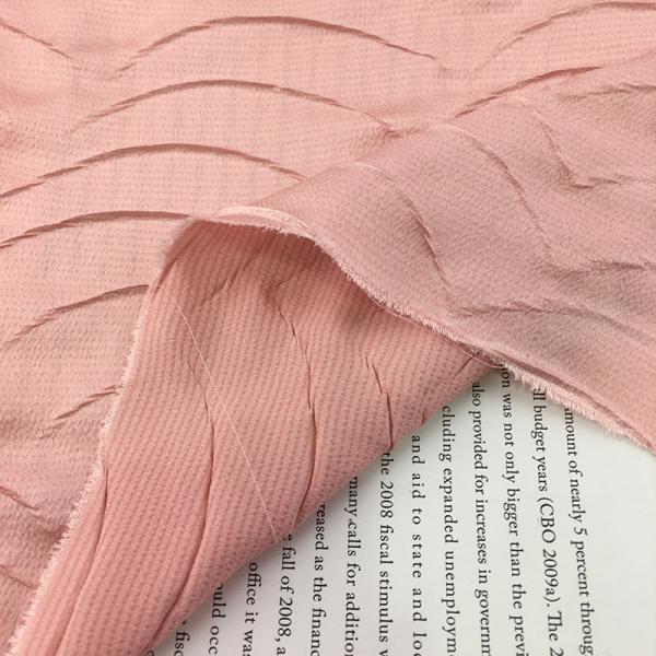 100-250gsm Polyester Textile Crepe Woven Fabric Crinkle Satin Wrinkled Creasing