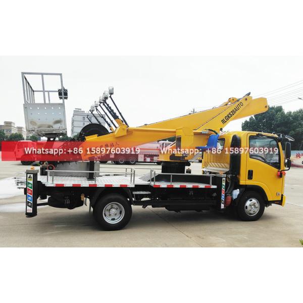Philippines KV100 ISUZU Truck Mounted Aerial Work Platform Bucket Truck Aerial Working Platform 28m to 33Meters for Sales