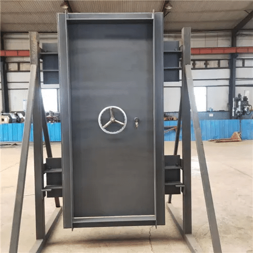 THIN-SHELL WATERPROOF GATE Self-Resetting Explosion-Proof Door Mine Explosion