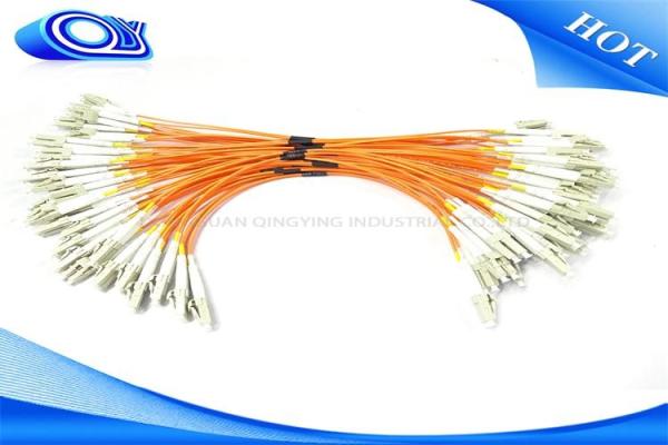 LC / UPC - LC / UPC OM3 Fiber Optic Pigtail PVC LSZH For FTTH or  FTTX
