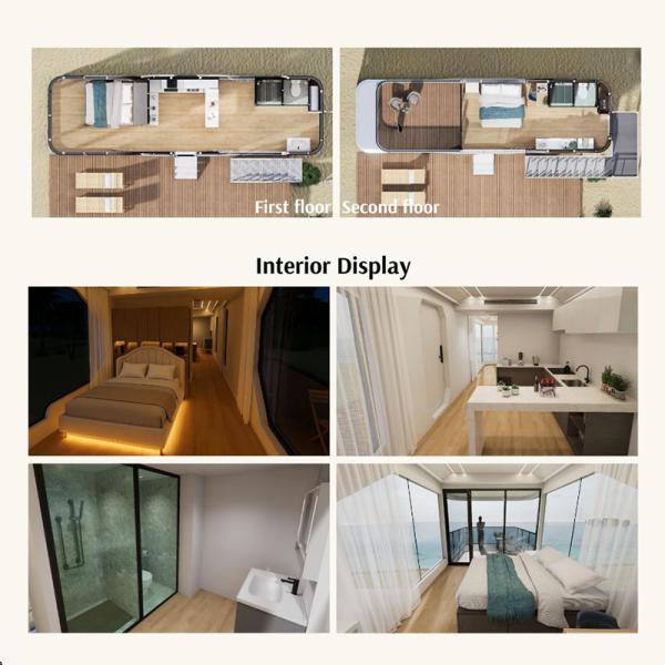 Detachable Cabin House Parks Mobile Garden House With Roof Portable Outdoor Storage Cabin For Garden