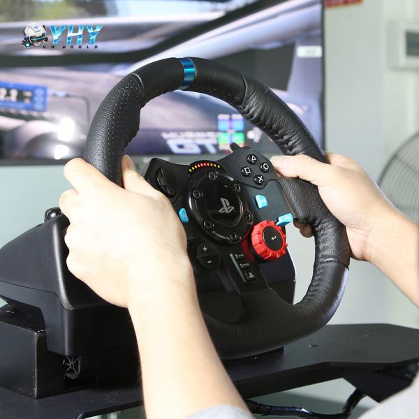 Cockpit Auto Racing Simulator 3 Screens Steering Wheel Hardware Set