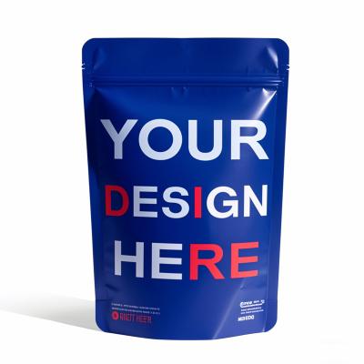 Personalized Printed Heat-sealed Stand-up Pouch Baggies With Aluminized Foil Odor-proof Mylar Zip Lock Packaging