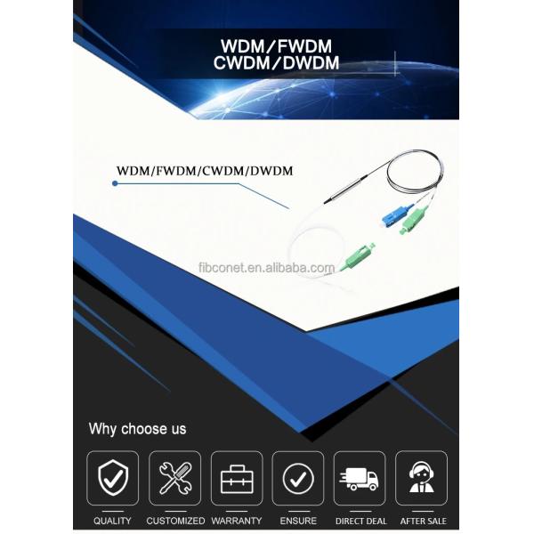 Микростальной трубки 1310nm 1490nm 1550nm Волоконно-оптическая длина волны FWDM мультиплекс для EDFA