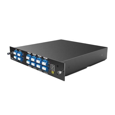 DWDM à haute densité OADM 2 fentes LGX Box Type 8CH DWDM MUX DEMUX