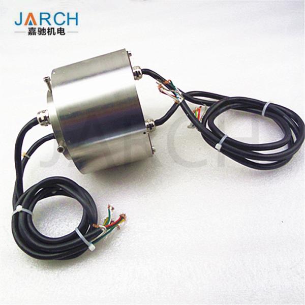 ID 60mm Waterproof Slip Ring S304 Stainless Steel Shaft Mounted 10 Circuits