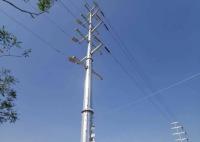 Linha de transmissão de aço elétrica poder polo tubular com parafuso de âncora Q235