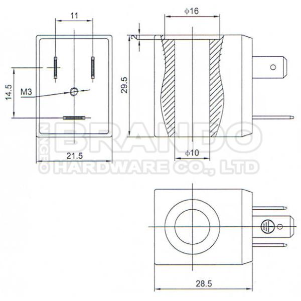 Трубка плунжера Armature клапана соленоида пути машины 3 кофе эспрессо