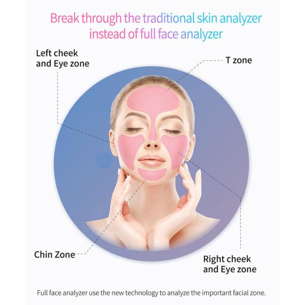 CE Approval 32G Magic Mirror Skin Analyzer 12 Million Pixels 15 Inch Screen