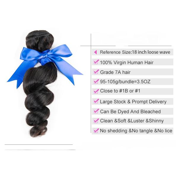 Малайзийские волосы Remy девственницы бразильских и перуанских выдвижений волос Unprocessed