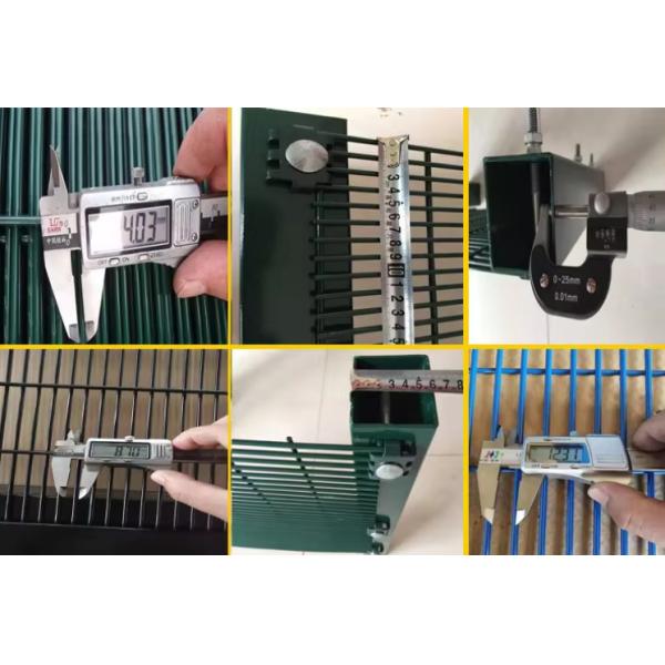 6ft больничная охрана 358 Антискальпинистский забор Сварный порошкообразный стальной забор