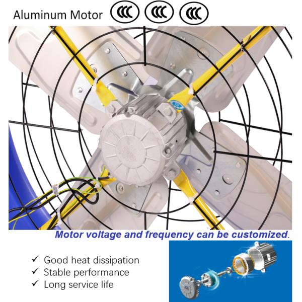 Sistema de refrigeración por agua Ventilador de escape industrial EC o DC Ventilador de aves de corral de motor