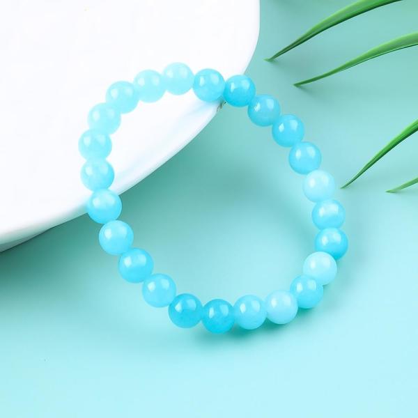 Лечебные драгоценные камни браслеты аквамарин лечебный браслет вечеринки ювелирные изделия OEM