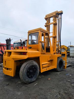 Mitsubishi Engine Used Industrial Forklifts 10000 Kg Rated Loading Capacity