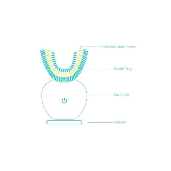 Dental Clinic Automatic Electric Toothbrush Instrument with Food Grade Sillicon Brush Head
