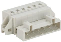 White 5 Poles LED Light Connectors 15.0mm Center Space 250V/15A 22-14 AWG Wire Range