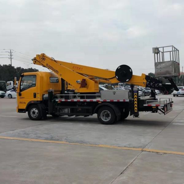 Sinotruk Howo 30 mètres nacelle télescopique à bras unique véhicule de travail aérien élévateur élévateur machines de levage
