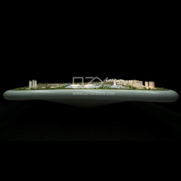 1:550 Illuminated Masterplan Model ABS Acrylic Wood