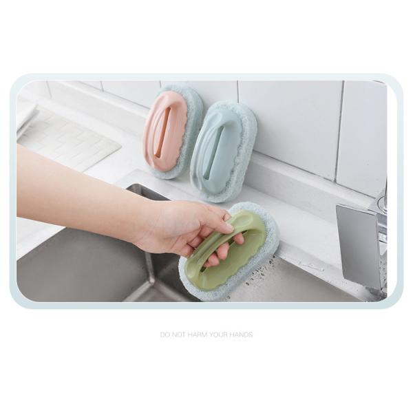 Escovas de limpeza fortes do agregado familiar da faixa com punho, escova de limpeza do banheiro