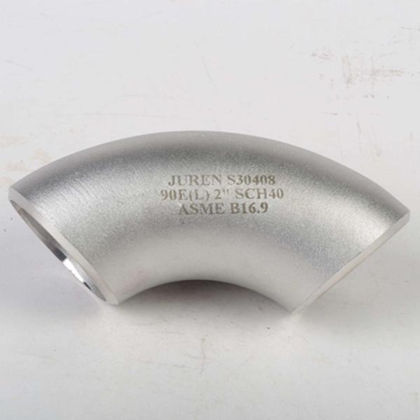 Degree 90 Stainless Steel 304 Buttweld Fittings ASTM Sch40
