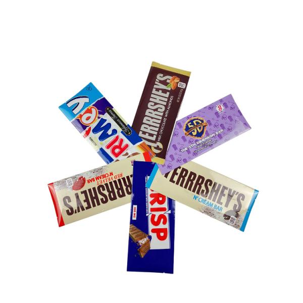 Alimentos Saco de Foca Lateral Snack Embalagem de Doces Chocolate Bar de Doces Embalagem personalizada Sacos de Doces de Foca Lateral Médio