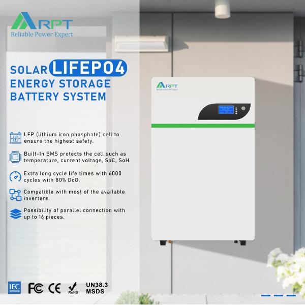 Solar Home Li-Ion Battery Energy Storage System - Wall-Mounted Type (5kWh/10kWh)