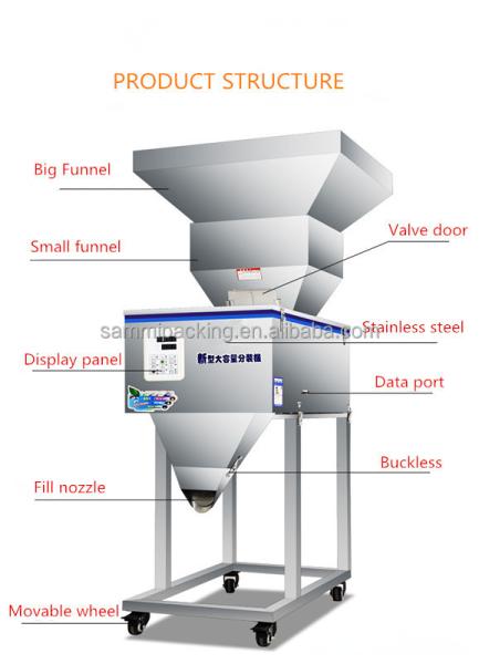 Factory Price Muti-Purpose Powder Grains Weighing and Filling Machine Bean Tea Bag Filling Machine With Big Hopper