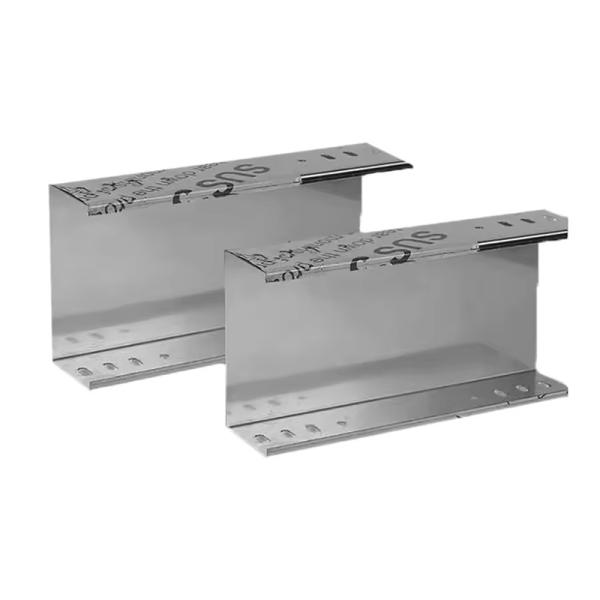 Silver Trough Cable Trays for Optimal Cable Organization Compatible With Various Cable Types and Brackets