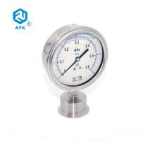 diafragma sanitário AFK de 60kPa 3mm Dia Digital Gas Pressure Gauge