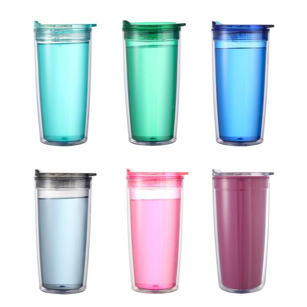 再生可能プッシュプレートカップ RPS フレッシュアンドライト レモネード 二層式フルーツティーカップ 530ML GRS認証