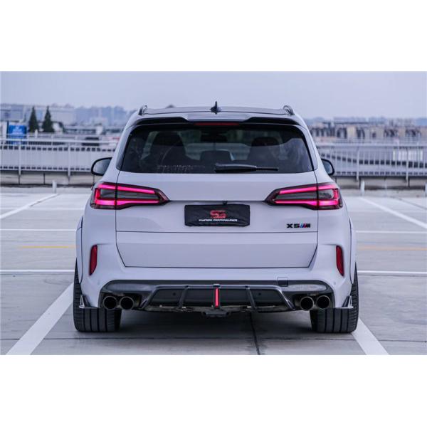Compartimientos para automóviles Kit de carrocería de fibra de carbono para BMW X5M X5M Capuchón de fibra de carbono X5M Frente de pala difusor spoiler X5M Kit de carrocería ancha