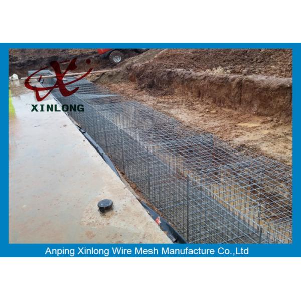 80*100 Hot Dipped Galvanized Gabion Wall Cages Gabion Baskets For Bank Protection