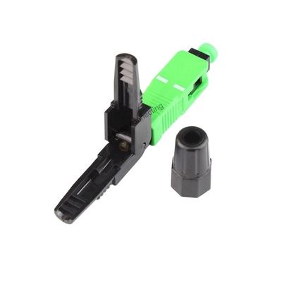 Fibra óptica verde Conector rápido Sc Apc para perda de retorno de rede dB 50dB