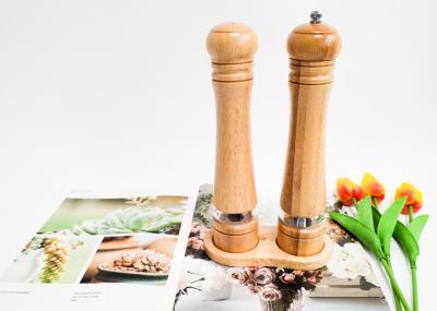 Salt And Pepper Wood Grinder Set Ceramic Grinding Mechanism
