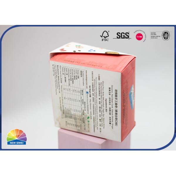 Розовые печенья пакуя коробку коробки складчатости с покупками розничного торговца УЛЬТРАФИОЛЕТОВОГО логотипа термофильными