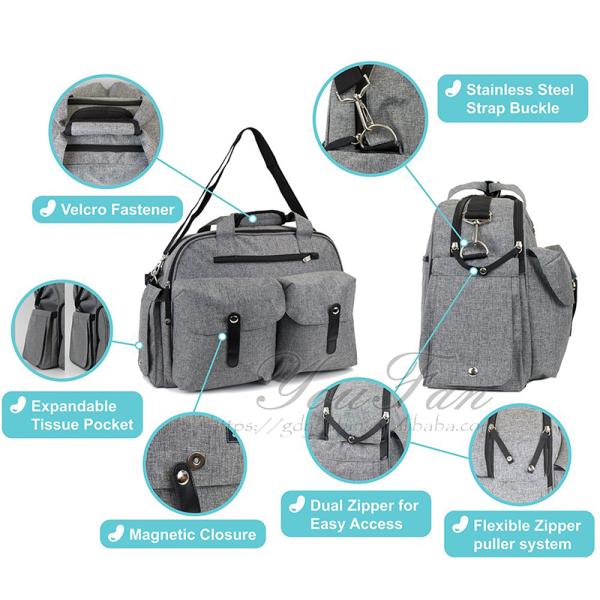 Multi-Function Baby Diaper Tote Bag Maternity Nappy Bag