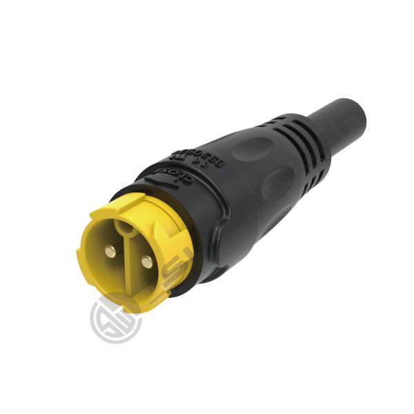 Connecteur industriel à 2 broches extérieur M19 Connecteur féminin électrique